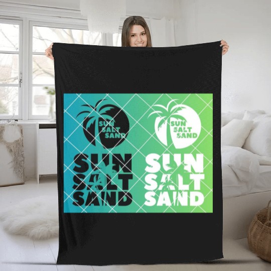 Salt, Sand & Sun salt in the air Fleece Blankets
