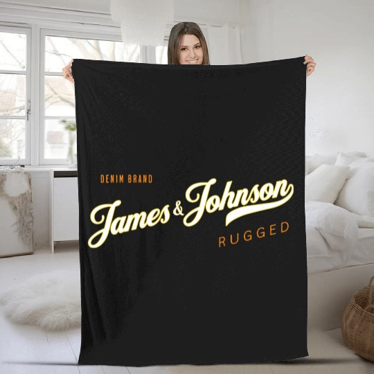 James & Johnson Denim Co Fleece Blankets