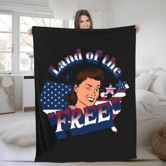 Land of the "Free" Fleece Blankets