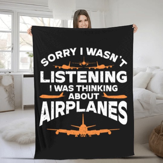 Pilot Quote Flight Lover Aircraft Aviation Fleece Blankets