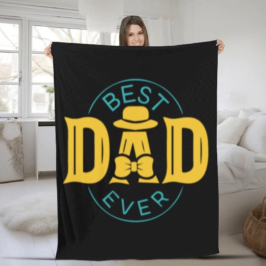 best dad ever Fleece Blankets