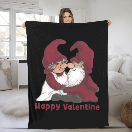 Happy Valentine's Day Fleece Blankets