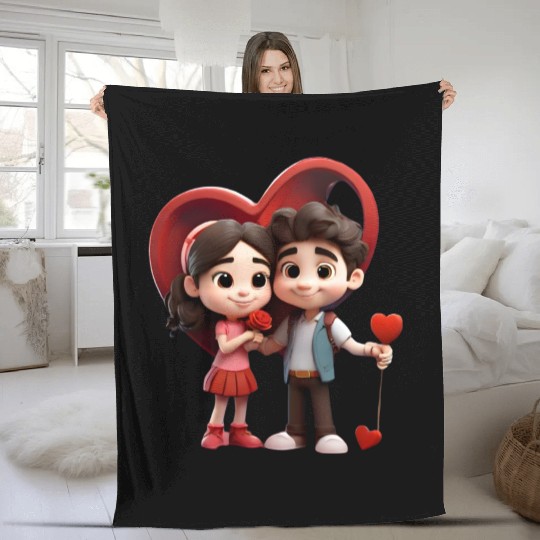 Valentines Day Fleece Blankets
