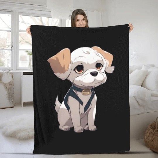 "Golden Retriever Devotion: Embracing Loyalty Fleece Blankets