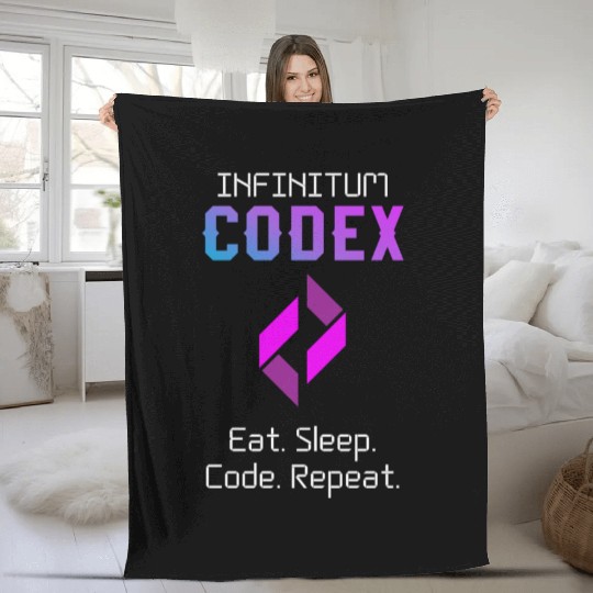 Programmer Codex Eat Sleep Code Repeat Fleece Blankets