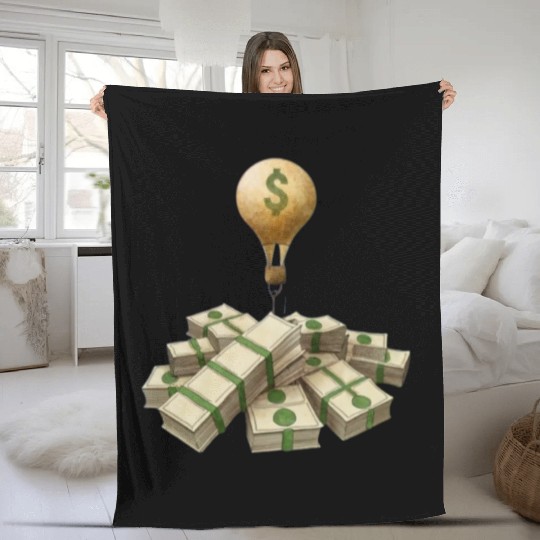 money light bulb Fleece Blankets