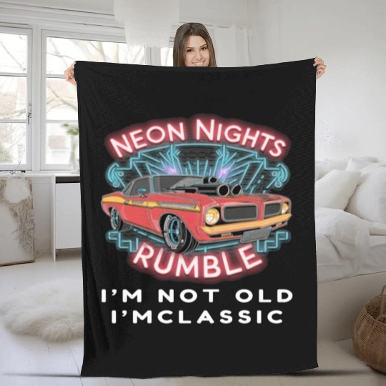 Statement of Classic Confidence Apparel- Hot Rod Fleece Blankets