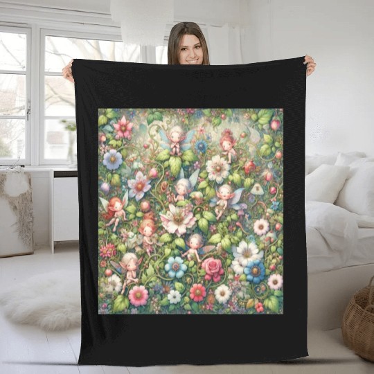 Fantasy Faerie s Blossom Fleece Blankets
