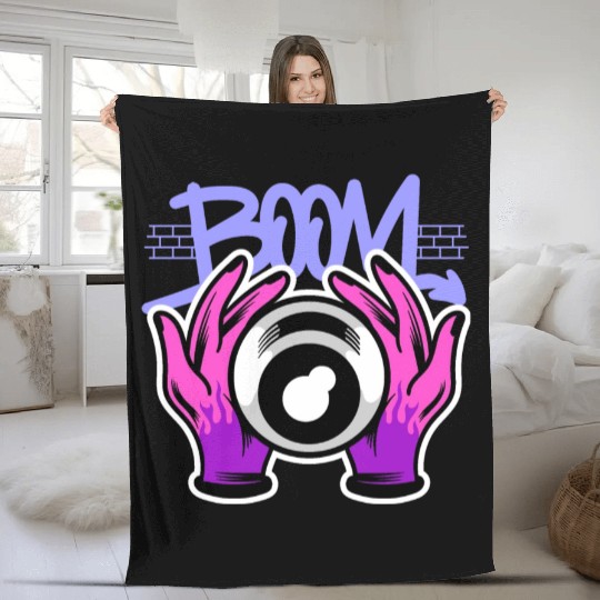 Quirky Quips: Cartoon Comedy Couture Fleece Blankets