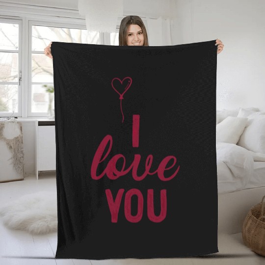 i love you Fleece Blankets