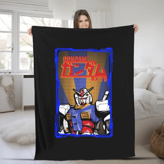 Gundam RX 78 Fleece Blankets