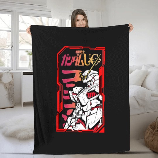 Gundam unicorn Fleece Blankets