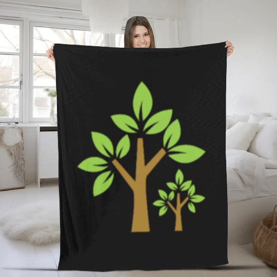 The tree Fleece Blankets