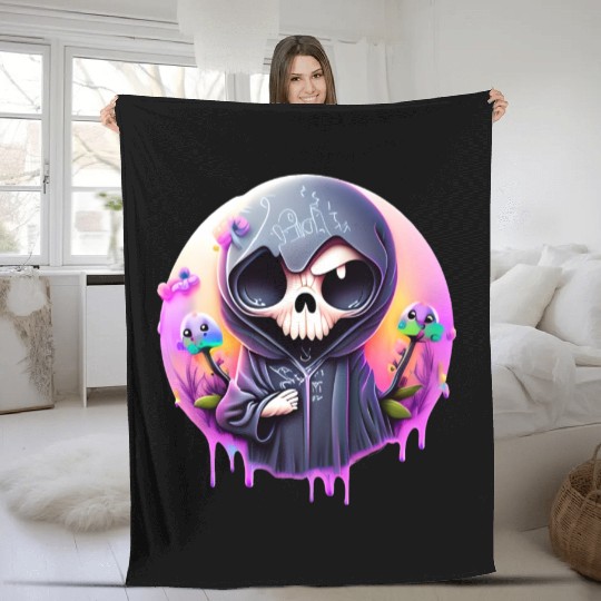 Grim Reaper Fleece Blankets