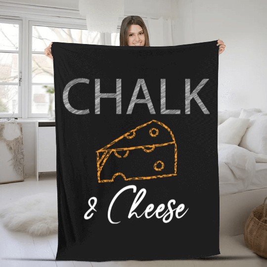 Chalk and Cheese Fleece Blankets