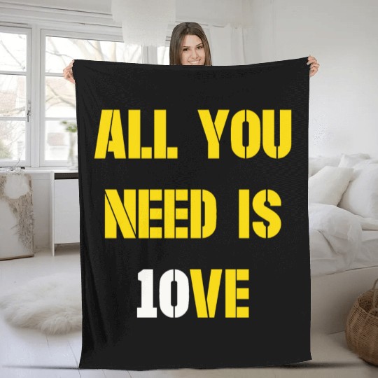 All You Need is Love Packers Fleece Blankets