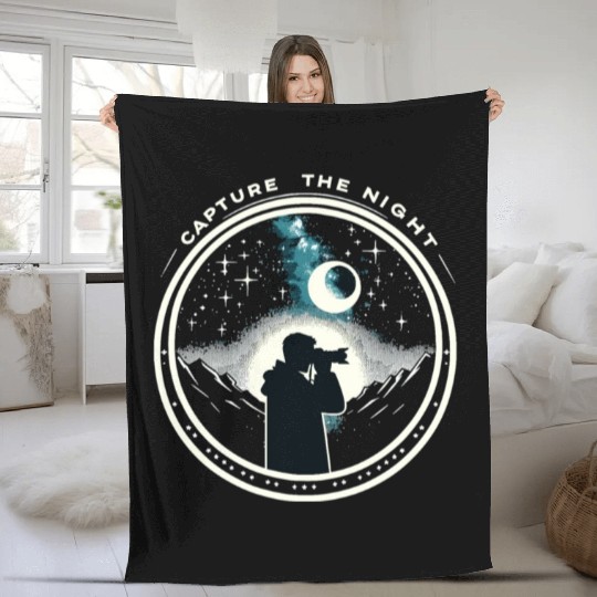 Astrophotography Astronomy Space Camera Star Watch Fleece Blankets