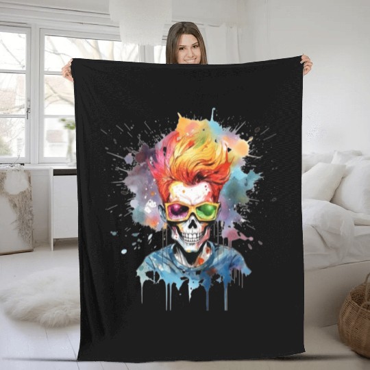 Skull N' Bones Fleece Blankets