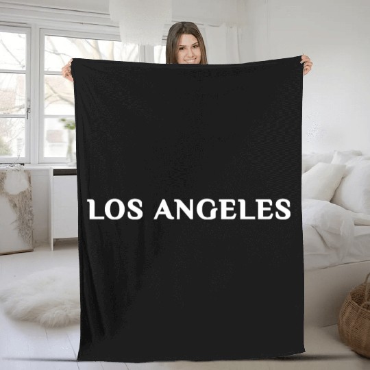 Los Angeles Fleece Blankets