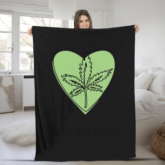 Take a deep breath | Breathe in style Fleece Blankets