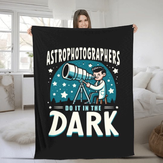 Astrophotography Astronomy Space Camera Star Watch Fleece Blankets