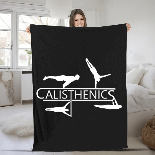 Calisthenics street workout Fleece Blankets