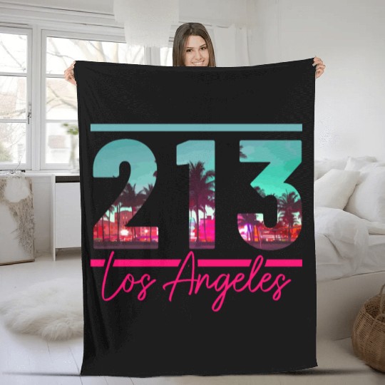 Los Angeles California LA Gift Fleece Blankets