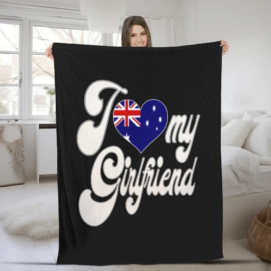 AustraliaI Love My Australian Girlfriend Fleece Blankets