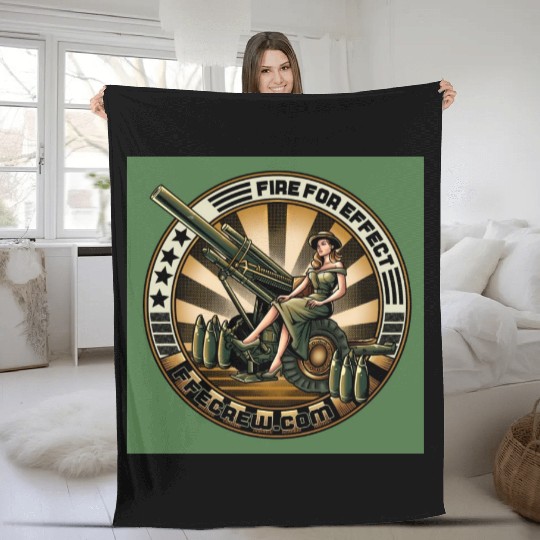 FFE LOGO 2024 green Fleece Blankets