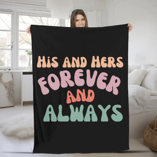 His and Hers Fleece Blankets