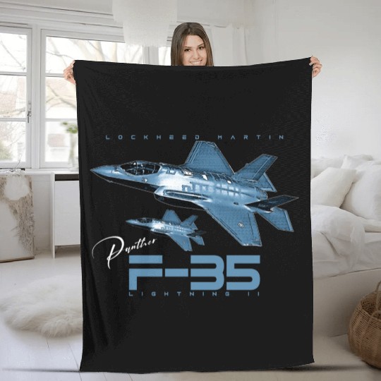 Lockheed Martin F-35 Lightning II Fleece Blankets