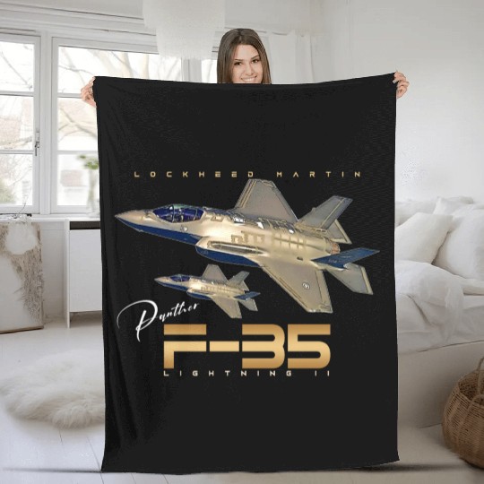 Lockheed Martin F-35 Lightning II Fleece Blankets