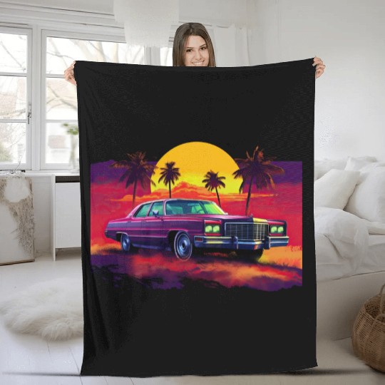 Classic Cadillac Fleece Blankets