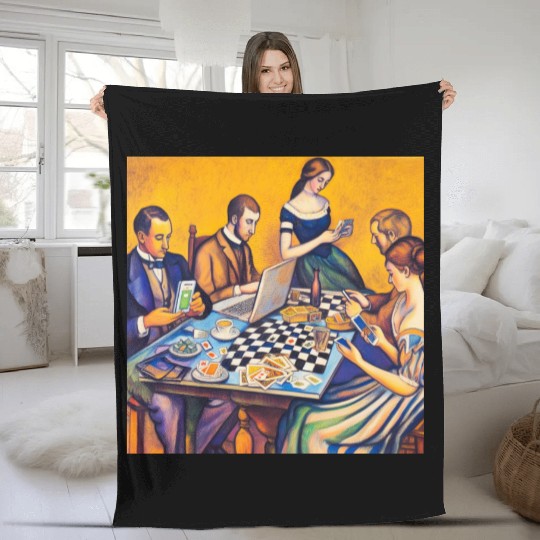 Modern Classic mix - A Card game Fleece Blankets