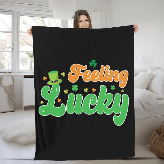 Feeling Lucky St. Patrick's Day Fleece Blankets