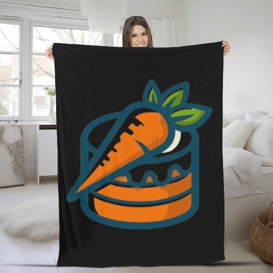 Carrot Cake Fleece Blankets