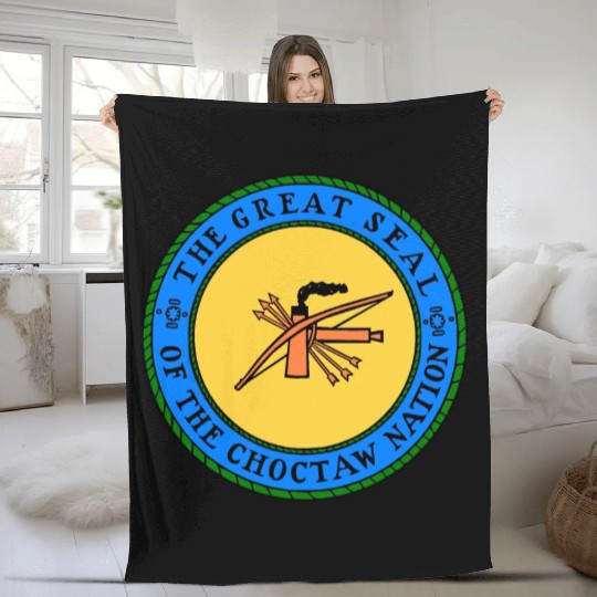 The Great Seal of Choctaw Nation of Oklahoma Fleece Blankets