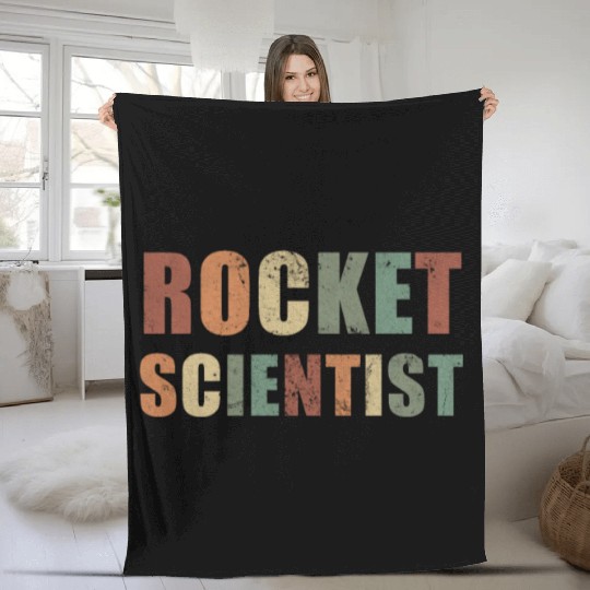 Rocket Scientist Aerospace Engineer Spaceship Fleece Blankets