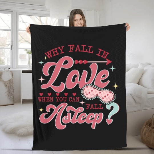 Funny Valentine's Day Fleece Blankets