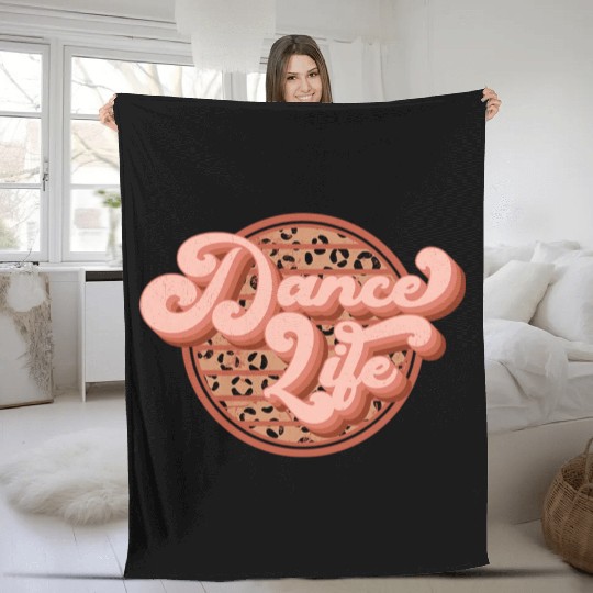 Leopard Dance Fleece Blankets