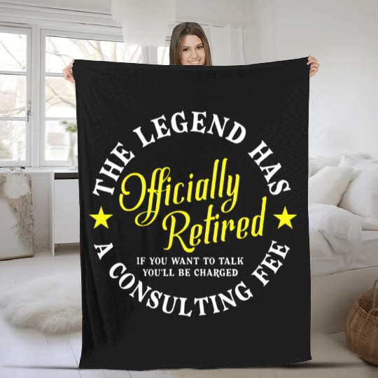 Retirement The Legend Has Officially Retired Fleece Blankets