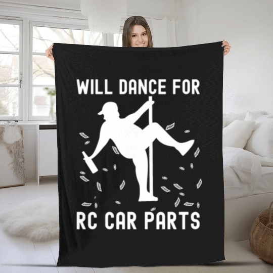 Funny RC car parts Slot car racing Fleece Blankets
