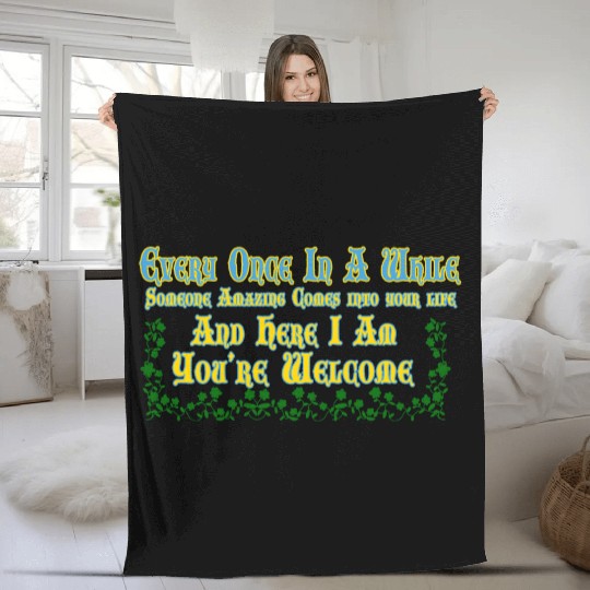 Every Once in a while, – Valentine’s story Fleece Blankets