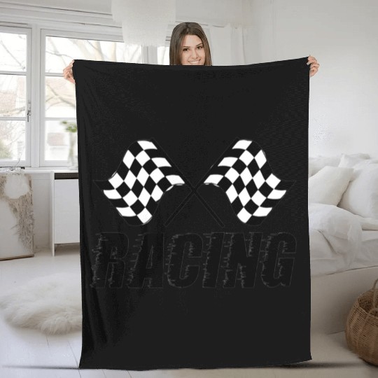 Racing flags Check, Race Free, flag, Fleece Blankets
