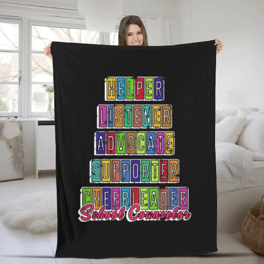 School Counselor Back to School Fleece Blankets