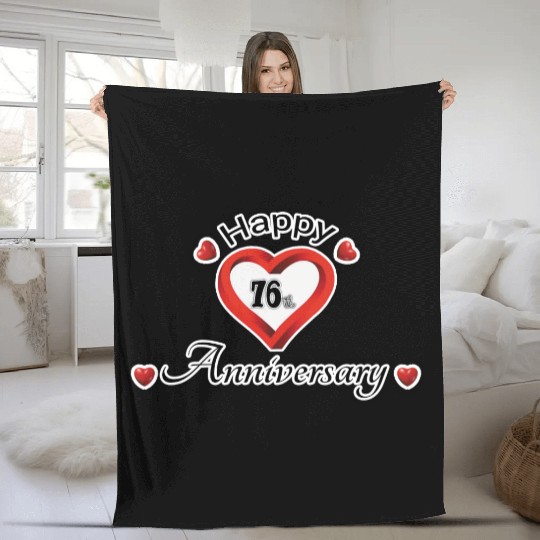 anniversary 76th Fleece Blankets
