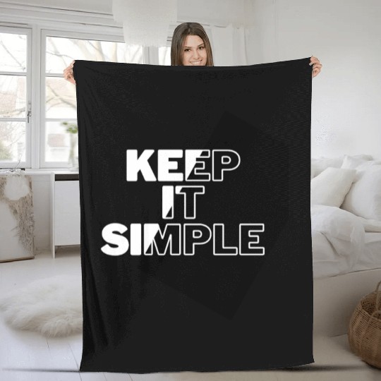 Simply Elegant: Keep It Simple Design Fleece Blankets