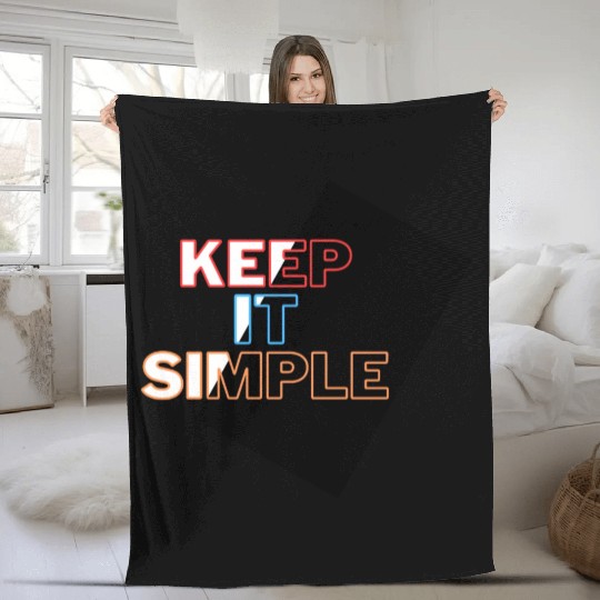 Minimalist Mastery: Keep It Simple Apparel Fleece Blankets