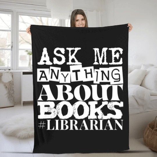 Book Lover Librarian Fleece Blankets