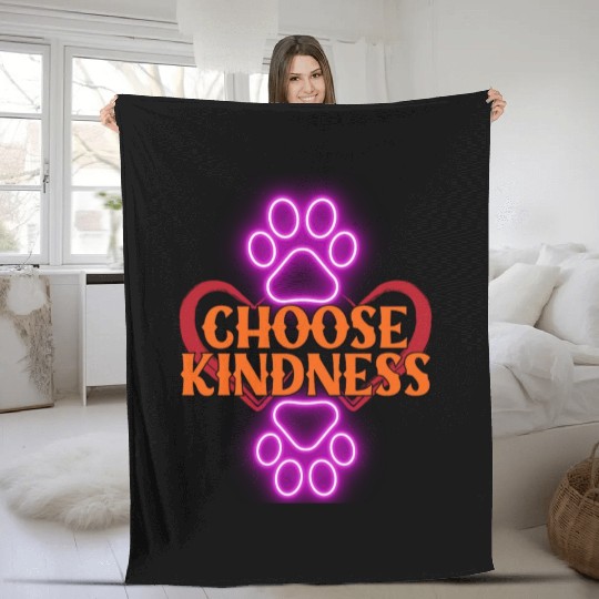 Choose Kindness Fleece Blankets
